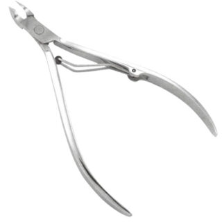Professional 10cm Stainless Steel Cuticle Nipper with Single Wire Spring Mechanism and Precision Sharp Edge by Tusifi Impex.