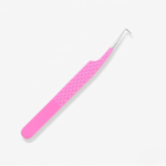 90 Degree Diamond Dust Pink Mega Volume Tweezers – Professional Stainless Steel Eyelash