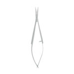 Professional Spring-Loaded Cuticle and Eyebrow Scissors with Fine Straight Blades and Ribbed Grip, Surgical Stainless Steel Beauty Tool by Tusifi Impex.
