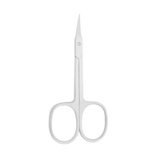 Professional 9.5cm Cuticle Nail Scissors with Fine Curved Blade and Scissor Style Handle, High-Quality Stainless Steel Manicure Tool by Tusifi Impex.
