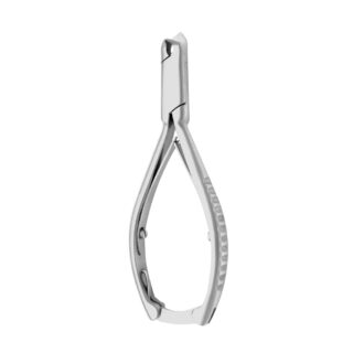 Professional 11.5 cm Diabetic Head Cutter (Nail Pliers) with 18mm full blade, rounded safety tips, and ergonomic serrated handle by Tusifi Impex.