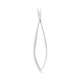 Professional 12 cm Cuticle and Eyebrow Scissors with Curved Fine Blades and Ergonomic Tweezer Handle, High-Quality Stainless Steel Instrument by Tusifi Impex.