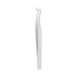 Professional 11.5cm Curved Eyelash Tweezer with High-Precision Tip, Stainless Steel Beauty Instrument for Eyelash Extensions by Tusifi Impex.