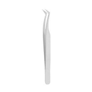 Professional 11.5cm Curved Eyelash Tweezer with High-Precision Tip, Stainless Steel Beauty Instrument for Eyelash Extensions by Tusifi Impex.