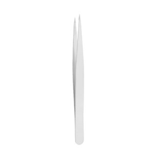 Professional 14cm Straight Eyelash Tweezer with Fine Precision Tip, High-Quality Stainless Steel Beauty Tool for Lash Isolation and Extensions by Tusifi Impex.