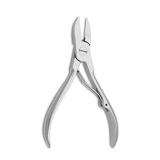 Professional 10.5 cm Heavy Duty Toenail Cutter (Nail Pliers) with 16mm slightly curved blade and ergonomic design handle for thick nail care by Tusifi Impex.